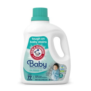 yAJEH}[gizA[n}[ xr[ ht̐ 77 Arm & Hammer Baby, Hypoallergenic Liquid Laundry Detergent, 100.5 fl oz, 77 Loads y񂹏izy킹Ĕz