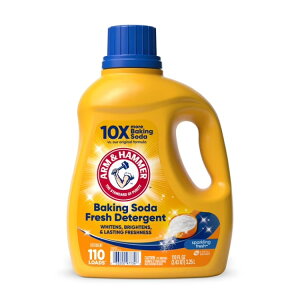 �A�[���A���h�n���}�[ �x�[�L���O�\�[�_�t���b�V�� �t�̐����� 3.25L 110�� ARM & HAMMER Baking Soda Fresh Liquid Laundry Detergent, 110 Fl Oz 110 Loads �y�����񂹏��i�z