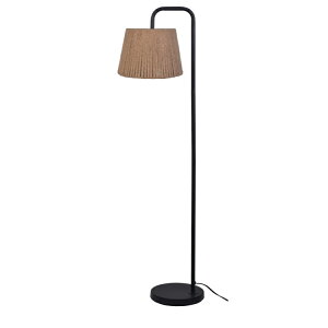 �y�E�H���}�[�g�u�����h�z���C���X�e�C�Y ���[�v�V�F�[�h�t���A�����v �u���b�N Mainstays Black Metal Floor Lamp with Natural Rope Shade for Office and Dorms �y�����񂹏��i�z