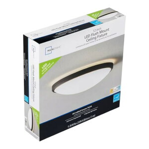 ���C���X�e�C�Y ��30cm �I�C�����u�h�u�����Y LED�V�[�����O���C�g 3�F���� Mainstays 12inch Oil Rubbed Bronze Integrated LED Flush Mount Ceiling Lights 3 CCT �y�����񂹏��i�z