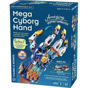�e���Y���R�X���X ���K�E�T�C�{�[�O�n���h �Ȋw�L�b�g 7�Έȏ� Thames and Kosmos Mega Cyborg Hand Science Kit Ages 7+ �y�����񂹏��i�z