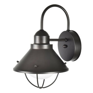 �y�E�H���}�[�g�u�����h�z�x�^�[�z�[���Y���K�[�f���Y 30cm �t�@�[���n�E�X �u�����Y ���O�E�H�[�����C�g ���^�� �I�p�[���K���X�V�F�[�h Better Homes & Gardens 12inch Farmhouse Bronze Outdoor Wall Light, M