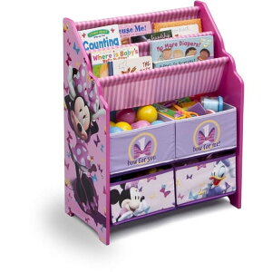 �f���^�`���h���� �f�B�Y�j�[ �~�j�[�}�E�X �G�{���ߋ���[�I 3�`6�� Delta Children Disney Minnie Mouse Book & Toy Organizer, Ages 3-6 �y�����񂹏��i�z