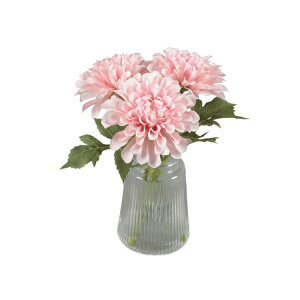 �y�E�H���}�[�g�u�����h�z���C���X�e�C�Y �l�H�_���A �K���X�x�[�X�t ��28cm 11 in H x 6.5 in W x 6.5 in D Mainstays Faux Dahlia in Glass Vase (3.5*3.5*4.75) �y�����񂹏��i�z