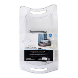 �y�E�H���}�[�g�u�����h�z���C���X�e�C�Y �d�؂�t�����[�{�b�N�X ��37×20cm �N���A Mainstays Clear Wide Closet and Laundry Organizer Bin with Removable Dividers, 14.5inch �y�����񂹏��i�z