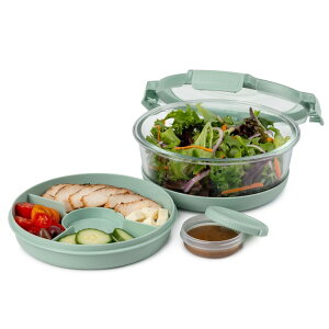 �v���L�[�p�[ �v���X �K���X�ۑ��e�� 5.8�J�b�v �V���R���x�[�X�t�� Prokeeper+ Glass Food Storage Container with Silicone Base, 5.8 Cup �y�����񂹏��i�z