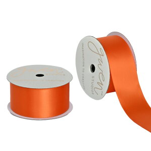 �O�E�F���X�^�W�I �I�����W �T�e�����{�� ��3.8cm��×��6.4m Gwen Studios 1.5inch Orange Satin Ribbon, 7 yards �y�����񂹏��i�z
