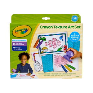 �N������ �e�N�X�`���[�A�[�g�L�b�g �����N�������E������o���v���[�g�t�� 2�Έȏ� Crayola Texture Art Kit with Jumbo Crayons & Rubbing Plates, Ages 2+ �y�����񂹏��i�z