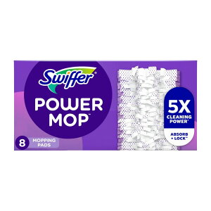 �X�E�B�b�t�@�[ �p���[���b�v �}���`�T�[�t�F�X�p�����p�b�h 8�� Swiffer PowerMop Multi-Surface Mopping Pad Refills, 8 Count �y�����񂹏��i�z