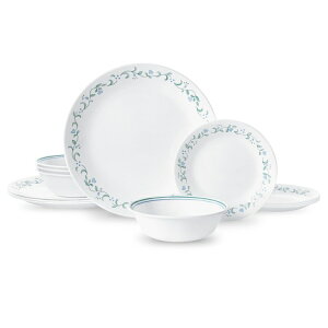 �R���[�� �J���g���[�R�e�[�W �K���X�H�� 12�_�Z�b�g 4�l�p Corelle Country Cottage 12-Piece Glass Dinnerware Set (Service for 4) �y�����񂹏��i�z