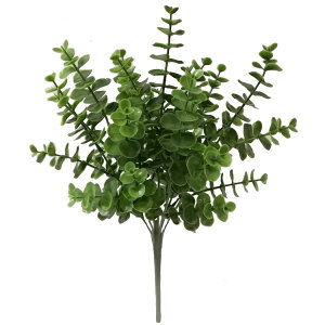 �y�E�H���}�[�g�u�����h�z���C���X�e�C�Y �l�H���[�J���t�����[�u�b�V�� ��34cm �O���[�� Mainstays 13.5inch Plastic Green Eucalyptus Artificial Flower Bush, 0.21 lb �y�����񂹏��i�z
