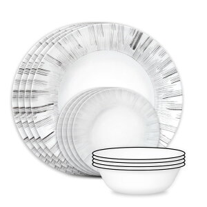 �R���[�� �A���J �K���X�H�� 12�_�Z�b�g 4�l�p Corelle Arica 12-Piece Glass Dinnerware Set (Service for 4) �y�����񂹏��i�z