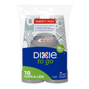 �f�B�L�V�[ �g�D�[�S�[ �g���̂Ď��R�b�v ��473ml 18�� �}���`�J���[ Dixie To Go Disposable Paper Cups, 16 oz, Multi-Color, 18 Count �y�����񂹏��i�z