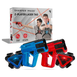 �V���[�p�[�C���[�W �`�[���o�g�� ���[�U�[�^�O 8�_ �u���[�����b�h 8�Έȏ� Sharper Image Team Battle Laser Tag Set, 8 Pieces, Blue & Red, Ages 8+ �y�����񂹏��i�z