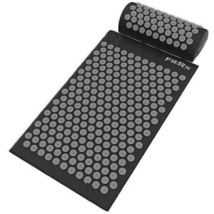 �t�B�b�g�A�[���G�b�N�X �A�L���|�C���g �w���}�b�g�E���Z�b�g �w���E��p FitRx AcuPoint Acupressure Mat, Acupuncture Mat and Pillow Set for Back and Neck Pain Relief �y�����񂹏��i�z