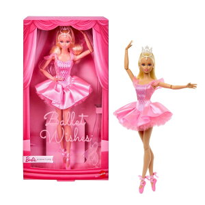 �o�[�r�[ �V�O�l�`���[ �o���G�E�B�b�V�� �l�` �s���N�`���`�� 6�Έȏ� Barbie Signature Ballet Wishes Doll in Pink Tutu, Ages 6+ �y�����񂹏��i�z