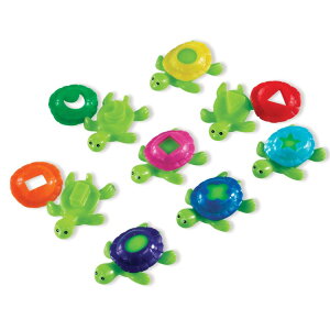���[�j���O���\�[�V�Y �V�F�C�v�V�F���^�[�g�� �����C�ߋ�8�� 2�Έȏ� Learning Resources Shape Shell Turtles Bath Toys, Set of 8, Ages 2+ �y�����񂹏��i�z