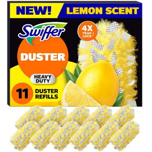 �X�E�B�b�t�@�[ ���ϋv�_�X�^�[�����p �������̍��� 11�� Swiffer Dusters Heavy Duty Duster Refills, Lemon Scent, 11 Count �y�����񂹏��i�z