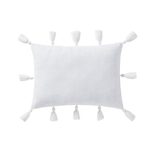 �y�|�C���gUP��1��-11��2���z�}�C�e�L�T�X�n�E�X �N�b�V���� ��36×51cm �V�F�j�[�� �^�b�Z���t�� �z���C�g My Texas House 14inch x 20inch Samantha White Chenille Tassel Decorative Pillow �y�����񂹏��i�z