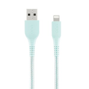 �y�|�C���gUP��1��-11��2���z�I�� Lightning to USB-A�P�[�u�� ��1.8m �҂ݍ��� �A�N�A onn 6ft Lightning to USB-A Braided Charging Cable, MFI Certified, Aqua - Compatible with �y�����񂹏��i�z