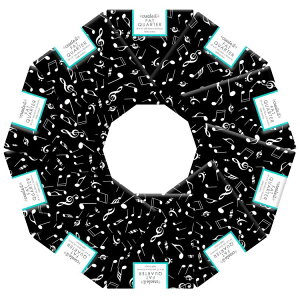 �N���G�C�g�C�b�g �R�b�g�� �~���[�W�b�N�m�[�g���n �u���b�N 10���g ��45.7×53.3cm Create It 18inchx21inch Cotton Music Notes Precut Sewing & Craft Fabric, Black 10 Pieces �y�����񂹏��i�z