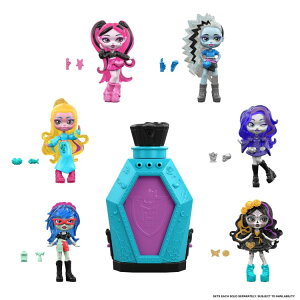 �����X�^�[�E�n�C ���g���E�t���C�c ���Ō����~�j�h�[�� ��7.6cm �f�U�C���w��s�� Monster High Little Frights Water-Reveal Mini Doll, 3 in, Characters Vary �y�����񂹏��i�z