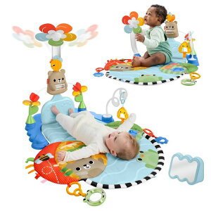�t�B�b�V���[�v���C�X 3�C��1 �L�b�N���X�E�F�C �A�N�e�B�r�e�B�W�� �V�����ȏ� Fisher-Price 3-in-1 Kick & Sway Activity Gym with Sensory Toys, Newborn+ �y�����񂹏��i�z