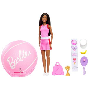 �o�[�r�[ ���[�������r�[�� �e�j�X�I��l�` �T�v���C�Y8�_ 5�Έȏ� Barbie Roll and Reveal Tennis Doll with 8 Surprises, Ages 5+ �y�����񂹏��i�z