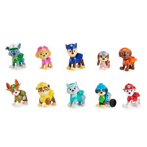 �p�E�E�p�g���[�� �I�[���E�|�[�Y�E�I���E�f�b�L �t�B�M���A10�̃Z�b�g 3�Έȏ� PAW Patrol All Paws on Deck 10-Figure Gift Pack, Ages 3+ �y�����񂹏��i�z