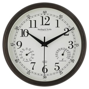 �y�E�H���}�[�g�u�����h�z���C���X�e�C�Y ��22cm �A���e�B�[�N�u�����Y ���E���h �Ǌ|���N���b�N �����O�Ή� Mainstays 8.75inch Indoor/Outdoor Antique Bronze Round Arabic Analog Wall Clock �y�����񂹏��i�z