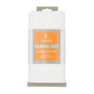 �V���\�� �e�L�X�^�C�� �|���R�b�g�����n �z���C�g 44�C���`�� 2���[�h�J�b�g Shason Textile 2 Yard Cut Poly Cotton Fabric, White, 44inch Wide for Craft & Qui �y�����񂹏��i�z