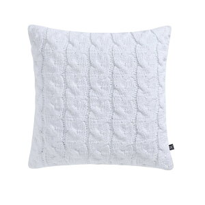 �}�C�e�L�T�X�n�E�X �V�F�j�[���j�b�g�N�b�V���� ��50×50cm �z���C�g My Texas House Monte 20inch x 20inch Bright White Chenille Cable Knit Decorative Pillow �y�����񂹏��i�z