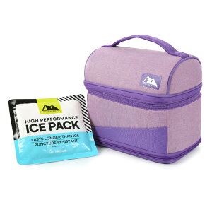 �A�[�N�e�B�b�N�]�[�� �L�k���f�M�����`�{�b�N�X �ۗ�ܕt�� ���x���_�[�p�[�v�� Arctic Zone Lavender Purple Expandable Lunch Box with Thermal Insulation and Ice Pack �y�����񂹏��i�z
