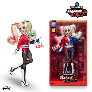 �f�B�[�V�[ �n�[���C�E�N�C�� �R���N�^�[�l�` �W����E�����t�� ��28cm DC Harley Quinn Collector Doll with Stand and Accessories, 11 in �y�����񂹏��i�z