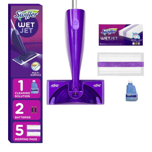 �X�E�B�b�t�@�[ �E�F�b�g�W�F�b�g ���p���b�v�Z�b�g �p�b�h20���E����t�����t Swiffer Wet Jet Mopping Floor Cleaner Bundle Mop, 20 + Scent Mopping Solution �y�����񂹏��i�z