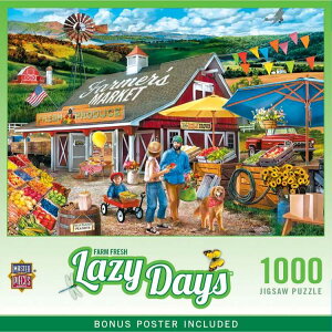 ���C�W�[�f�C�Y �t�@�[���t���b�V�� 1000�s�[�X �p�Y�� Lazy Days - Farm Fresh 1000 Piece Puzzle �y�����񂹏��i�z