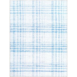 �}�C�e�L�T�X�n�E�X �􂦂郉�O �`�F�b�N�� �T�b�g�� ��152×244cm �u���[ My Texas House Sutton Blue Plaid Indoor Washable 5' x 8' Area Rug �y�����񂹏��i�z