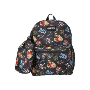 �l�b�g�t���b�N�X �����s�[�X �����o�b�N�p�b�N ��43.2cm �y���P�[�X�t�� �u���b�N Netflix One Piece Unisex 17 Inch Allover-Printed Backpack with Pencil Pouch, Black �y�����񂹏��i�z