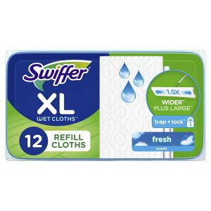 �X�E�B�b�t�@�[ ���b�v���S�[ XL �E�F�b�g�����V�[�g ������ 12�� Swiffer Mop & Go XL Wet Refills, Unscented, 12 Count �y�����񂹏��i�z