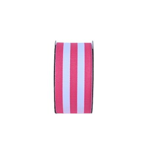 �O�E�F���X�^�W�I �s���N���z���C�g ���m�X�g���C�v���{�� ��3.8cm��×��2.7m Gwen Studios 1.5inch Pink and White Monostripe Ribbon, 3 Yards �y�����񂹏��i�z