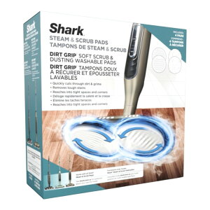 �V���[�N �X�`�[�����X�N���u �_�[�g�O���b�v ����\�p�b�h�L�b�g Shark Steam & Scrub Dirt Grip Washable Pad Kit, XKITP7000D �y�����񂹏��i�z