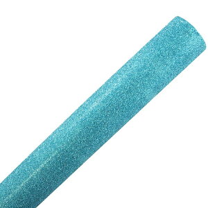 JAM�y�[�p�[ �A�N�A�u���[�O���b�^�[ ���b�s���O�y�[�p�[ ��2.3�������[�g�� 1�� JAM Paper Aqua Blue Glitter Wrapping Paper, All Occasion, 25 Sq. ft., 1/Pack �y�����񂹏��i�z