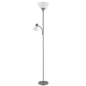 �y�E�H���}�[�g�u�����h�z���C���X�e�C�Y �R���{�t���A�����v ��183cm �O���[ �Ǐ����t Mainstays 72�e�f Gray Combo Floor Lamp with Reading Lamp, Modern Design �y�����񂹏��i�z