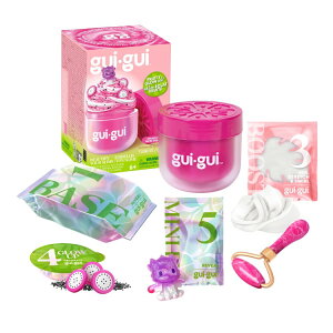 �O�C�O�C �t���[�e�B�[�O���E �N�����` ����t���X���C���L�b�g 6�Έȏ� Gui Gui Fruity Glow Crunch Textured Scented Slime Kit, Ages 6+ �y�����񂹏��i�z