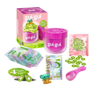 �O�C�O�C �t���[�e�B�[�O���E �W�F���[ ����t���e�̓X���C���L�b�g 6�Έȏ� Gui Gui Fruity Glow Jelli Bouncy Scented Slime Kit, Ages 6+ �y�����񂹏��i�z