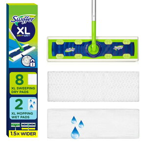 �X�E�B�b�t�@�[ �X�C�[�p�[ XL �L�b�g �h���C�E�E�F�b�g�����V�[�g�t�� Swiffer Sweeper XL Kit with Dry & Wet Refills �y�����񂹏��i�z