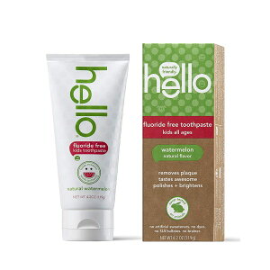 yő2000~OFFN[|zhelloin[j LbYp  EH[^[ 119gi4.2ozj Hello Oral Care Kids Fluoride Free and SLS Free Toothpaste Natural Watermelon 4.2ozy񂹏izy킹Ĕ