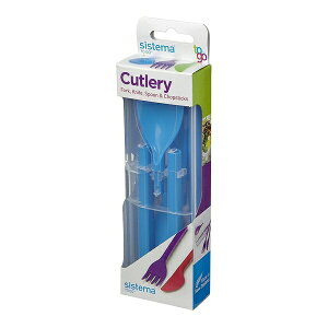 yő2000~OFFN[|zVXe} gD S[ RNV Jg[Zbg 4s[X Sistema Sistema To Go Collection Cutlery Set 4Piece Color May Vary