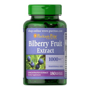 rx[t[cGLX1,000mg 180 \tgWF Puritans Prideis[^YvChj Bilberry Fruit Extract 1,000mg 180Softgels Puritans Pridey񂹏izy킹Ĕz