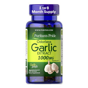 yő2000~OFFN[|zK[bNGLX1000mg 250 \tgWF Puritans Prideis[^YvChj Odorless Garlic EXTRACT 1,000mg 250Softgels Puritans Pridey񂹏iz